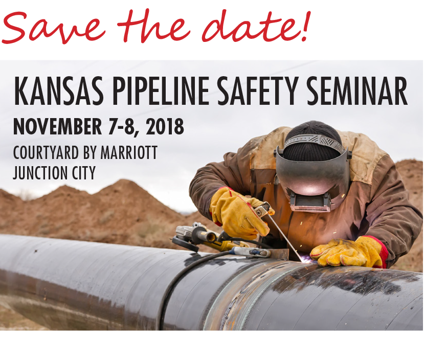 Pipeline Safety Seminar Save the Date November 7-8, 2018
