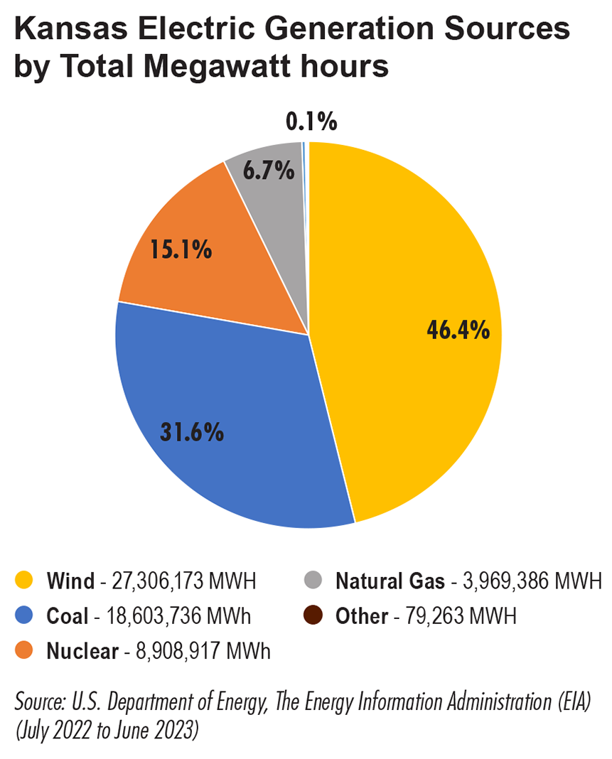 image of a chart depicting various sources of energy
