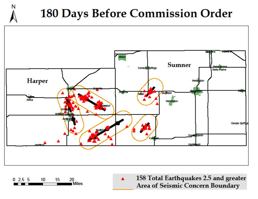 this image shows the number of earthquakes before the commission order